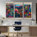Framed Japanese 1986 Wall Art Print, Yayoi Kusama 1986 Wall
