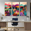 Abstract Kusama Print - Landscape Canvas Wall Art Print -