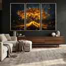 Golden Tree of Life Canvas Wall Art Print - Majestic Glowing by MyGreatCanvas | Canvas Wall Art Prints | Photo Prints & Wall Decor