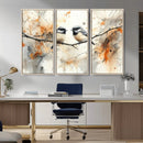 Beautiful Birds Wall Art – Framed Watercolor Branch Canvas by MyGreatCanvas | Canvas Wall Art Prints | Photo Prints & Wall Decor