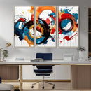 Abstract Wall Art, Rings Wall Art Canvas Print