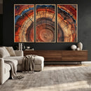 Abstract Tree Ring Art, Colorful Tree Ring Wall Decor, by MyGreatCanvas | Canvas Wall Art Prints | Photo Prints & Wall Decor