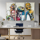 Shai Yossef Style Canvas Art - Joyful African Black Kids