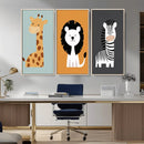 Boho Jungle Animal Nursery Wall Art Prints – Safari Decor