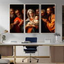 Religious Canvas Wall Art Print - Madonna and Child with