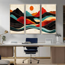 Western Wall Decor - Large Triptych Mountain Canvas - Boho by MyGreatCanvas | Canvas Wall Art Prints | Photo Prints & Wall Decor