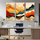 Mid Century Wall Art Print  - Abstract Woodland Print -