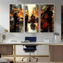Jazz Wall Art Canvas Print – Colorful Musical Instrument