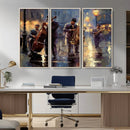 Afro Abstract Jazz Music Wall Art Canvas Print – Colorful