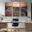 Indiana Memorial Stadium Wall Art Canvas Print, Framed