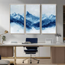 Blue Mountains Wall Art – Framed Snowy Range Canvas Artwork, by MyGreatCanvas | Canvas Wall Art Prints | Photo Prints & Wall Decor