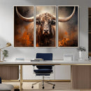 Highland Bull Canvas Abstract Canvas Wall Art Print – by MyGreatCanvas | Canvas Wall Art Prints | Photo Prints & Wall Decor