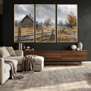 Rustic Autumn Farmhouse Wall Art Canvas Print – Serene