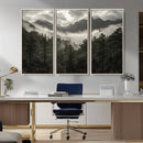 Moody Forest Wall Art – Framed Mountain Fog Canvas Artwork, by MyGreatCanvas | Canvas Wall Art Prints | Photo Prints & Wall Decor
