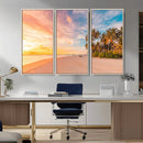 Tropical Beach Wall Art Canvas Print – Framed Palm Trees by MyGreatCanvas | Canvas Wall Art Prints | Photo Prints & Wall Decor