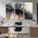 Black Marble Wall Art Canvas Print – Framed Abstract Gold by MyGreatCanvas | Canvas Wall Art Prints | Photo Prints & Wall Decor