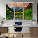 Wall Art Canvas Print – Sunset Glow Mountain Canvas, Peaks by MyGreatCanvas | Canvas Wall Art Prints | Photo Prints & Wall Decor