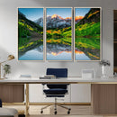 Majestic Snow-Capped Peaks Wall Art Canvas Print, Vibrant by MyGreatCanvas | Canvas Wall Art Prints | Photo Prints & Wall Decor