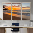 Tropical Beach Wall Art – Framed Sunset Ocean Canvas by MyGreatCanvas | Canvas Wall Art Prints | Photo Prints & Wall Decor