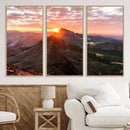 Mountain Sunrise Wall Art Canvas Print – Alpine Ridge by MyGreatCanvas | Canvas Wall Art Prints | Photo Prints & Wall Decor