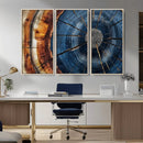 Framed Abstract Tree Ring Wall Art Print Natural Rustic Wood by MyGreatCanvas | Canvas Wall Art Prints | Photo Prints & Wall Decor