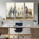 Wild Horses Wall Art Canvas Print, Framed Running Horses Art by MyGreatCanvas | Canvas Wall Art Prints | Photo Prints & Wall Decor