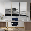 Black Wave Wall Art Canvas Print – Framed Abstract Surf by MyGreatCanvas | Canvas Wall Art Prints | Photo Prints & Wall Decor
