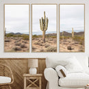 Saguaro Cactus Wall Art Canvas Print – Framed Desert