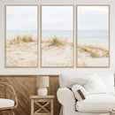 Beach Dunes Wall Art Canvas Print – Framed Serene Coastal by MyGreatCanvas | Canvas Wall Art Prints | Photo Prints & Wall Decor