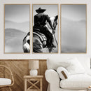 Western Wall Art Canvas Print – Framed Cowboy and Horse by MyGreatCanvas | Canvas Wall Art Prints | Photo Prints & Wall Decor