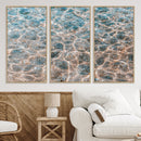 Clear Water Wall Art Canvas Print – Framed Sunlit Ocean