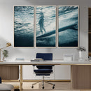 Underwater Surf Wall Art – Framed Ocean Wave Canvas Artwork, by MyGreatCanvas | Canvas Wall Art Prints | Photo Prints & Wall Decor