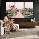 Joshua Tree Park Wall Art Canvas Print – Framed Desert Road by MyGreatCanvas | Canvas Wall Art Prints | Photo Prints & Wall Decor