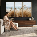 Beach Grass Wall Art Canvas Print – Framed Coastal Dunes Art by MyGreatCanvas | Canvas Wall Art Prints | Photo Prints & Wall Decor