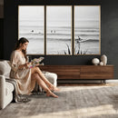 Surfer Silhouette Wall Art Canvas Print – Framed Calm Ocean by MyGreatCanvas | Canvas Wall Art Prints | Photo Prints & Wall Decor
