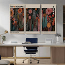 Modern Japanese Wall Art Canvas Print – Framed Abstract