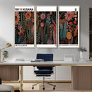 Modern Japanese Wall Art Canvas Print – Framed Abstract