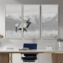 Elk Wildlife Wall Art Canvas Print – Framed Mountain Elk Art by MyGreatCanvas | Canvas Wall Art Prints | Photo Prints & Wall Decor