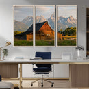 Rustic Barn Wall Art Canvas Print – Framed Grand Teton Park