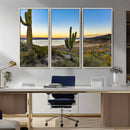 Saguaro Cactus Wall Art Canvas Print – Framed Desert Sunset by MyGreatCanvas | Canvas Wall Art Prints | Photo Prints & Wall Decor