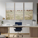 Bison Herd Wall Art Canvas Print – Framed Western Bison