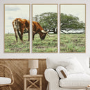 Texas Longhorn Wall Art Canvas Print – Rustic Western Ranch by MyGreatCanvas | Canvas Wall Art Prints | Photo Prints & Wall Decor