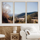 Rustic Landscape Wall Art Canvas Print – Serene Valley Scene