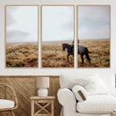 Cowboy Wall Art Canvas Print – Framed Western Rustic Ranch