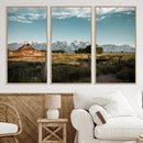 Rustic Farmhouse Wall Art Canvas Print – Teton Range Mormon