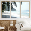 Tropical Beach Wall Art Canvas Print – Framed Serene Ocean by MyGreatCanvas | Canvas Wall Art Prints | Photo Prints & Wall Decor