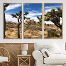 Joshua Tree Desert Wall Art Canvas Print – Framed