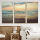 Sunset Seascape Wall Art Canvas Print – Framed Pastel Ocean by MyGreatCanvas | Canvas Wall Art Prints | Photo Prints & Wall Decor