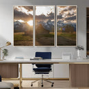 Snowy Peaks Wall Art Canvas Print – Rustic Mountain