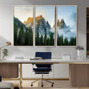 Wilderness Wall Art Canvas Print – Misty Forest Nature